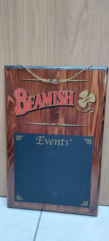Authentiek houten pubbord met krijtbord Beamish Irish Stout