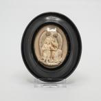 Meerschuim reliëf, Jezus en aarts engel Michael, Antiek en Kunst, Antiek | Religie, Ophalen of Verzenden