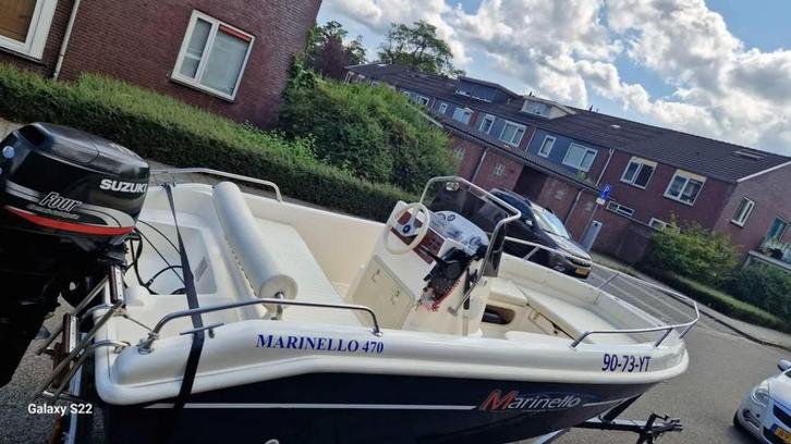 Consoleboot Marinello 470 incl 40 pk 4 takt suzuki injectie, Watersport en Boten, Suppen, Gebruikt, SUP-accessoire, Ophalen