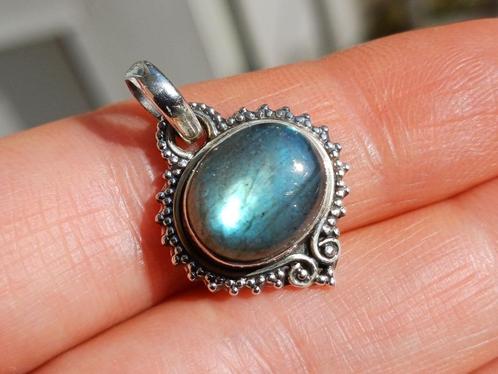 Vanoli Kleine 925 zilveren kettinghanger met labradoriet, Sieraden, Tassen en Uiterlijk, Kettinghangers, Nieuw, Zilver, Overige kleuren