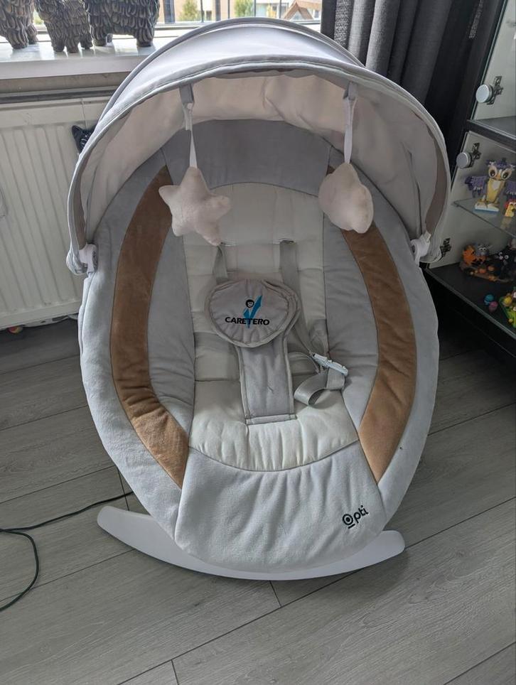 Caretero Baby Schommelstoel, Kinderen en Baby's, Wipstoeltjes, Zo goed als nieuw, Schommelstoel, Overige merken, Met gordel(s) of riempje(s)