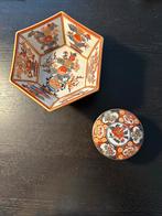 Chinees Porselein Set: Bakje & Doosje, Antiek en Kunst, Antiek | Keramiek en Aardewerk, Ophalen