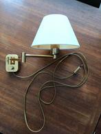 Vintage Gouden Wandlamp, Ophalen of Verzenden, Gebruikt, Metaal