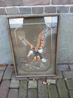 Zeearend schilderij met / van lapjes stof??, Ophalen of Verzenden