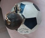 Vintage leren voetbal fles, Sport en Fitness, Voetbal, Ophalen of Verzenden, Zo goed als nieuw, Bal