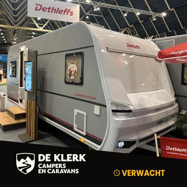 Dethleffs 470 FR Summer Edition Christmas Special - verwacht, Caravans en Kamperen, Caravans, Bedrijf, Dethleffs, 7 tot 8 meter