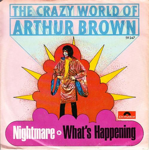 the crazy world of arthur brown - nightmare ( 1968), Cd's en Dvd's, Vinyl Singles, Single, Pop, 7 inch, Ophalen of Verzenden