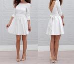 Short Wedding dress / kort bruiloft jurkje, Kleding | Dames, Trouwkleding en Trouwaccessoires, Ophalen, Zo goed als nieuw, Wit