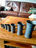 Tinnen maat bekers, Ophalen