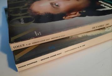ZELDZAME VOGUE ITALIA + VOGUE SHOPPING 1985 beschikbaar voor biedingen