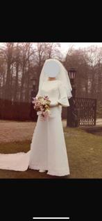 Prachtige, klassieke, vintage trouwjurk, Ophalen of Verzenden, Gedragen, Wit, Trouwjurk
