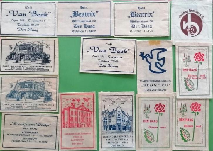 Den Haag gesorteerd op B 905, Verzamelen, Suikerzakjes, Ophalen of Verzenden