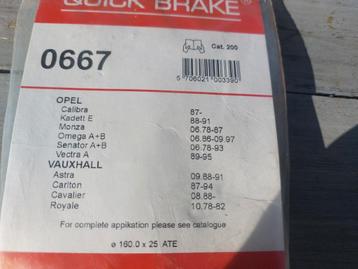 VERENSET TROMMELREM QUICK 0667 OPEL MONZA OMEGA SENATOR KADE beschikbaar voor biedingen