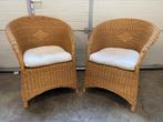 Rotan Stoelen, Ophalen, Zo goed als nieuw, Bruin, Twee