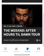 Tickets the weeknd, Twee personen, Juli
