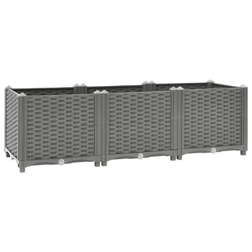 Plantenbak verhoogd 120x40x38 cm polypropeen, Tuin en Terras, Bloembakken en Plantenbakken, Nieuw, Ophalen of Verzenden