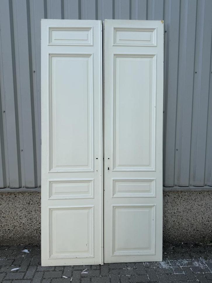 Prachtige antieke ensuitedeuren uit 1870, Doe-het-zelf en Verbouw, Deuren en Horren, Zo goed als nieuw, Binnendeur, 215 cm of meer