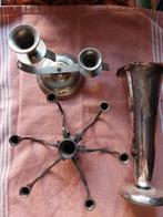 2 kandelaars en vaas, Verzenden, Zo goed als nieuw