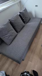 Antraciete slaapbank van IKEA, Ophalen, Tweepersoons, 140 cm, Zo goed als nieuw