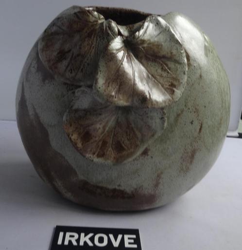 KERAMIEK VAAS EN BLAD * Unica 2 x *, Antiek en Kunst, Antiek | Keramiek en Aardewerk, Verzenden