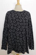 Leuke zwarte print top van Gudrun Sjödén! L, Verzenden, Zwart, Maat 42/44 (L), Lange mouw