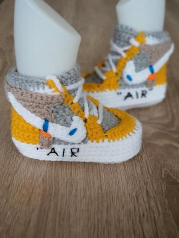 Nieuw collectie gehaakte baby's slofjes Nike Jordan AIR 