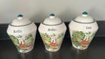 Vintage voorraadpotten zout suiker koffie, Antiek en Kunst, Ophalen of Verzenden