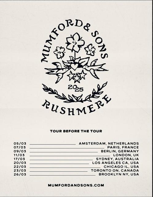 3 Mumford & Sons amsterdam tickets, Tickets en Kaartjes, Evenementen en Festivals, Drie personen of meer