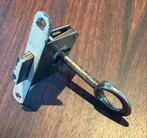 Oud Inbouwslot met Sleutel, Ophalen, Gebruikt, IJzer, Slot