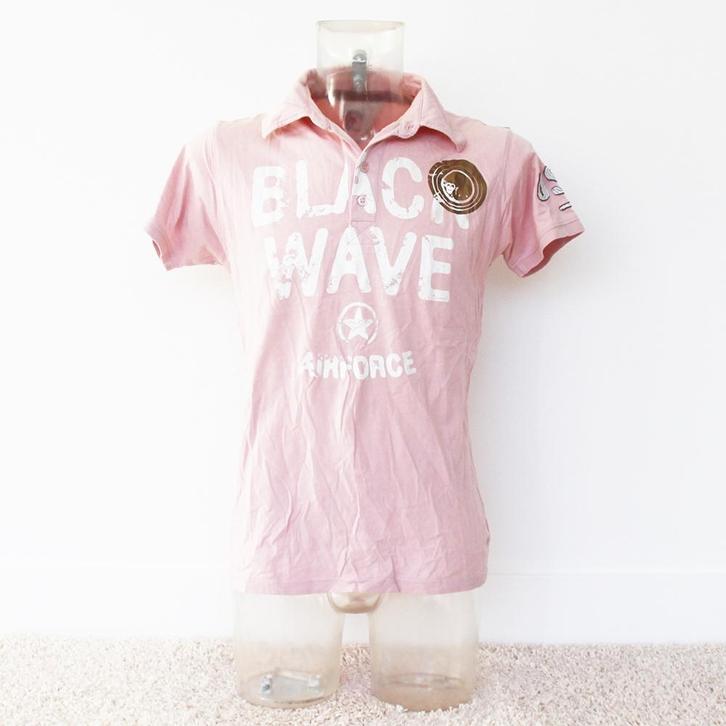 Airforce Polo 100% Katoen (L) € 30,-, Kleding | Heren, Polo's, Zo goed als nieuw, Maat 52/54 (L), Roze, Ophalen of Verzenden
