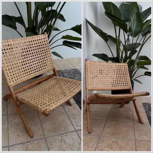 Webbing fauteuil, Huis en Inrichting, Fauteuils, Nieuw, Hout, Riet of Rotan, Overige materialen, 50 tot 75 cm, Minder dan 75 cm