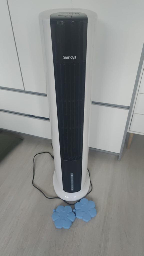 Sencys luchtkoeler (7 liter), Witgoed en Apparatuur, Airco's, Zo goed als nieuw, Staande ventilator, Minder dan 60 m³, 3 snelheden of meer