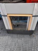 Kiepraam hout met Glas ( nieuw), Raamkozijn, Aluminium, Zo goed als nieuw, Minder dan 75 cm