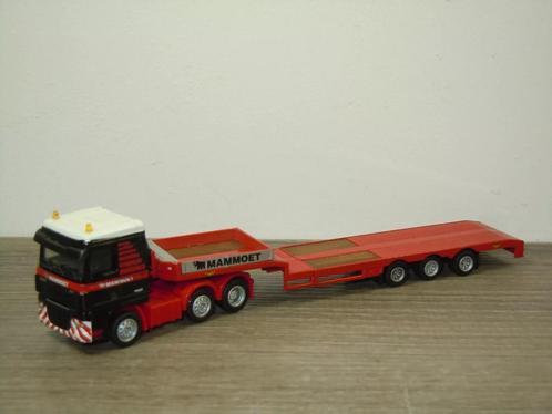 Daf 95 XF Truck & Trailer Mammoet - Promotoys WSI 1:87, Hobby en Vrije tijd, Modelauto's | 1:87, Zo goed als nieuw, Bus of Vrachtwagen
