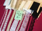 Partijtje kant lot 2,  +/- 200 meter voor 20,00, Hobby en Vrije tijd, Naaien en Fournituren, Nieuw, Kant, Ophalen of Verzenden