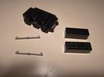Lego zwarte 12 volt trein motor met gewichten en stootstang, Ophalen of Verzenden, Gebruikt, Complete set, Lego