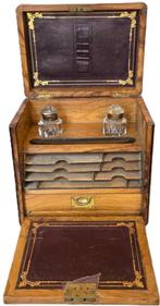 Antique Victorian Olivewood Stationery Cabinet.uit ca1880, Antiek en Kunst, Ophalen of Verzenden