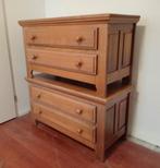 Set van 2 eiken ladekasten van Oisterwijk, Huis en Inrichting, Kasten | Ladekasten, Ophalen, Gebruikt, 5 laden of meer, 50 tot 100 cm