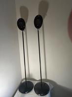 KEF HTS2001 “Egg” Speakers met Statieven, Gebruikt, Minder dan 60 watt, Front, Rear of Stereo speakers, Ophalen