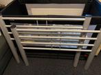 Te koop; metalen eenpersoonsbed, Ophalen, 90 cm, Zo goed als nieuw, Metaal