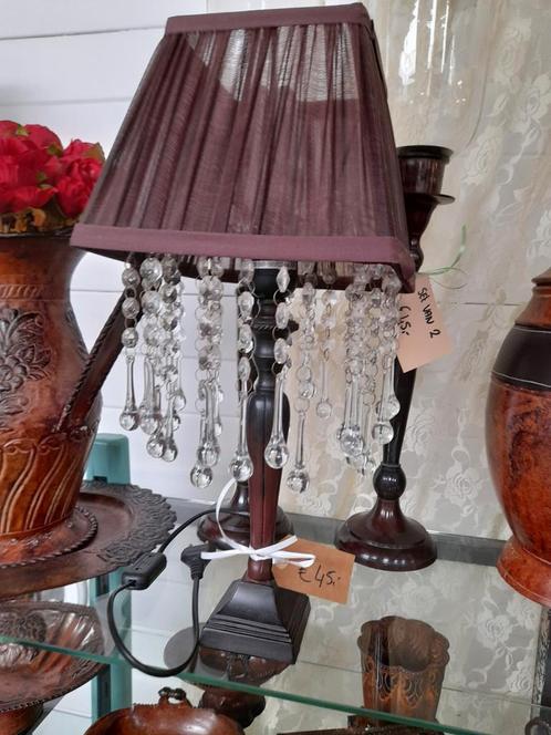 Leuke lamp met pegels, Antiek en Kunst, Antiek | Lampen, Ophalen of Verzenden