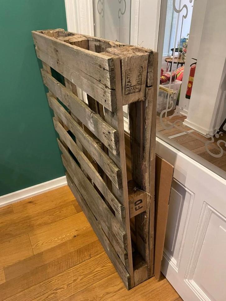 Gratis Pallet, Doe-het-zelf en Verbouw, Hout en Planken, Pallet, Vuren, Minder dan 200 cm, 50 mm of meer, Ophalen