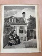 Kopergravure uit 1892, naar Pieter de Hooch, Antiek en Kunst, Ophalen of Verzenden