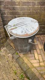 Zinken vuilnisemmer, Gebruikt, Minder dan 60 cm, Rond, Ophalen of Verzenden