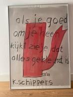 Klaas Gubbels - gemengde techniek op papier - origineel 2021, Ophalen