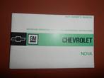 Chevrolet Nova instruktieboekje, Ophalen of Verzenden