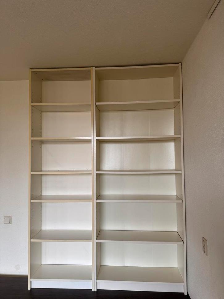 Twee IKEA Billy boekenkasten - 60 & 80 cm breed, Huis en Inrichting, Kasten | Boekenkasten, Gebruikt, 100 tot 150 cm, 200 cm of meer
