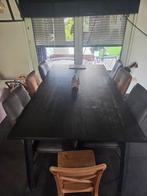 Industriele eettafel, Huis en Inrichting, Ophalen, Gebruikt, 50 tot 100 cm, 150 tot 200 cm