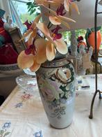 Vintage Vaas met Bloemenmotief, Antiek en Kunst, Ophalen of Verzenden