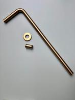 Vloerbuis met rozet mat goud * nieuw, Ophalen of Verzenden, Nieuw, Rvs, Overige typen